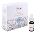 A natural eyelash and eyebrow boosting serum